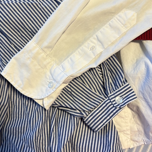 Asymmetrical designed cotton mixed knit shirt - Picture 4 of 5